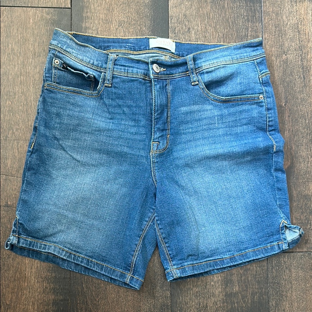CURVE APPEAL Blue Denim Shorts